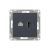 Механизм розетки HDMI+RJ45 (cat5), графит Эпика EKF