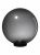 Светильник НТУ 03-100-402 шар d=400 мм IP54 (дымчатый ПММА, основание плоское ПК 145, Е27) TDM
