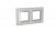 Рамка 2-пост. цвет серый матовый, стекло горизонт. и вертик., Avanti DKC