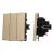 ARL NOBE Выключатель 3 кл софт-тач золотой песок SWT-MK03-SFPL-GD (250V, 10A) (Arlight, -) ARL NOBE Выключатель 3 кл софт-тач золотой песок SWT-MK03-SFPL-GD (250V, 10A) (Arlight, -)
