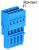 Клеммная колодка 18.3мм 12x1 0.08-4мм² 32А 500В термопласт синий Wago