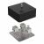 Коробка огнестойкая для кабель-канала 40-0450-FR1.5-6 Е15-Е120 RAL9005 75х75х30 (87 шт/кор) Промрукав