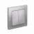 Выключатель 2кл с/у алюминий в сборе AtlasDesign Systeme Electric