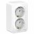 Розетка 2гн с З/К шторки о/у белый монт.пласт. 16А IP20 Blanca Schneider Electric