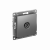 Розетка 1гн ТВ проходная с/у сталь механизм AtlasDesign Systeme Electric