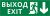 Пиктограмма ДСО-101-IP65-Н "Выход Фигура - вниз 1" Пиктограмма ДСО-101-IP65-Н "Выход Фигура - вниз 1"