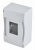 Корпус навесн. 1 ряд 4 мод. пластик серый 139x90x62мм IP40 c DIN-рейкой HEGEL