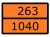 Знак для маркировки опасных грузов "Номер ООН 263/1040" ГОСТ Р 52290-2004 300х400 мм, пленка самоклеящаяся ГОСТ 19433-88 EKF