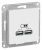 Розетка 2гн USB+USB с/у лотос механизм AtlasDesign Systeme Electric  (1)