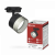 Светильник трековый TR-SOFT-GX53 SB-BS-BL под GX53 дымчатый плафон, черный IN HOME