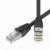 Патч-корд экранированный SLIM CAT6A S/FTP 4х2, 28 AWG, LSZH, чёрный, 1,5м