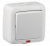 Выключатель 1кл о/у белый с подсветкой LED в сборе 10А 250В IP44 Альфа HEGEL (15/15)