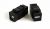 Hyperline KJ1-USB-A-B2-BK Вставка формата Keystone Jack с проходным адаптером USB 2.0 (Type A-B), ROHS, черная
