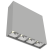 Светодиодный светильник VARTON DL-Box Reflect Multi 1x4 накладной 10 Вт 4000 К 150х40х150 мм RAL7045 серый муар 24° DALI