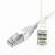 Патч-корд экранированный SLIM CAT6A S/FTP 4х2, 28 AWG, LSZH, белый, 0,2м