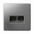 Розетка 2гн комп+комп RJ45+RJ45 с/у сталь механизм кат.6А ArtGallery Systeme Electric (1/5/20)