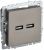 Розетка 2гн USB+USB A+A с/у шампань механизм 5В 3,1А РЮ10-1-БрШ BRITE IEK (1/8/80)