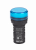 Лампа коммутационная ADDS D22 LED синий 110В AC/DC ЛK-22 IP55